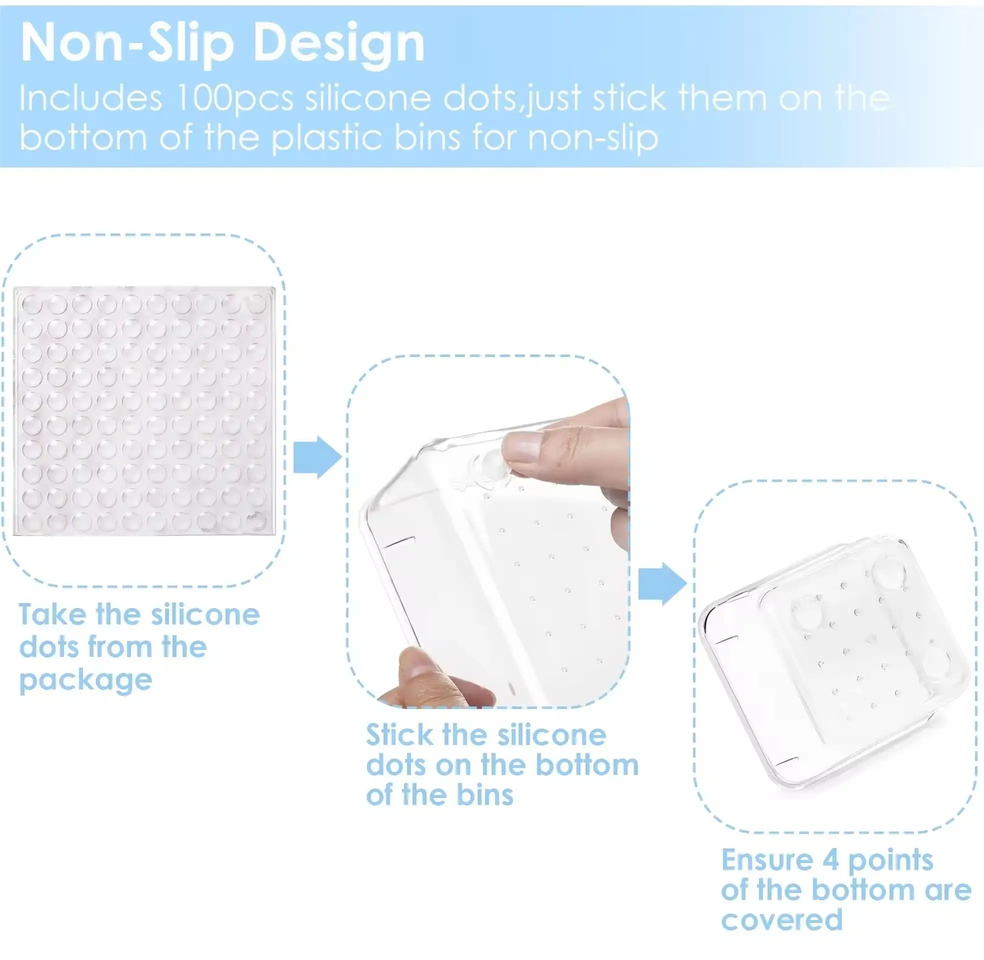 9 PCS Clear Plastic Drawer Organizers Set, 4-Size Versatile Bathroom And Vanity Drawer Organizer Trays Storage Bins For Makeup Bedroom Kitchen Gadgets Utensils And Office P 25448008