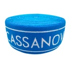40MM Custom Trim Lace Hollow Ripple Jacquard Ribbon With Pearls Advanced Jacquard Elastic Fabric