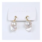 Good Earrings Earrings Wholesale Customized Good Quality 14k Fresh Water Pearl Baroque Earrings