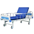 Furniture Bed Accept Custom CE Manual 1 Function ABS Injection Rocking Handle Cheap ICU Hospital Furniture Hospital Bed