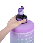 Sport BPA Free 128oz Large Plastic Sport Gallon Water Bottle With Time Marker