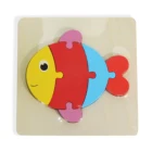 Craft Wooden 3d Puzzles Custom Logo Educational Multi Design Baby Toy Craft Jigsaw Kids Wooden Animals 3D Puzzle