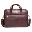 Stylish design waterproof brown pu leather men messenger bags