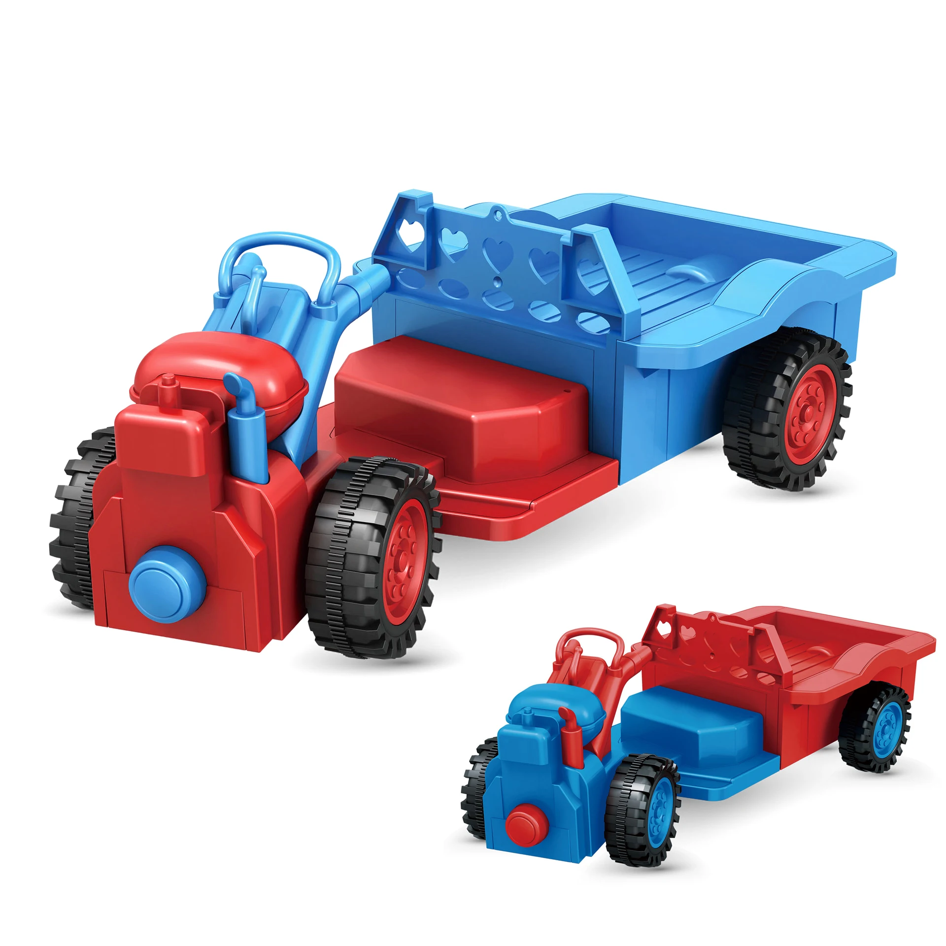 Four Channel Drive Tractor Car Toys 4wd Rc Farmer Truck Remote Control Tractor Toy with Sound and Carriage