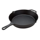 Wholesale Custom Round Cookware Frying Pan Pre-Seasoned Cast Iron Skillet With Long Handle