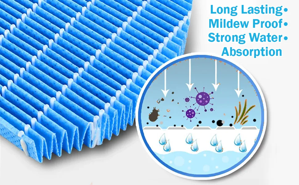 Walson Customized Humidifying Wick Filter Element Compatible with Sharp KC-C70U/KC-C100U/KC-C150U/KC850U/KC860U/KZFZC100MFU factory