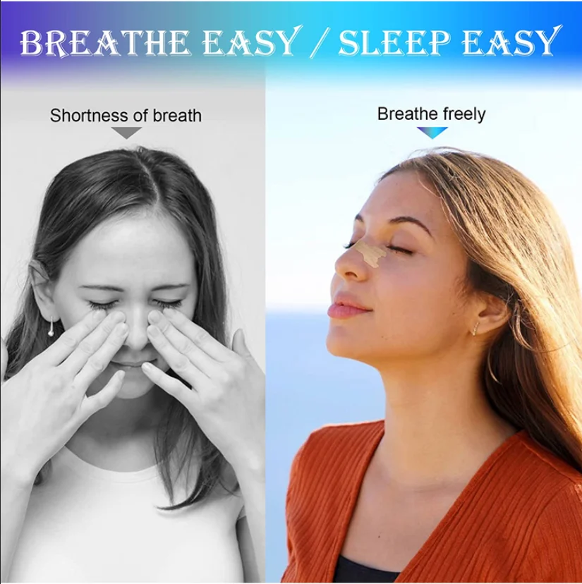 Custom Soft Performance Anti-snoring Oral Tape & Latex-Free Sleep Breathing Nasal Strips Healthcare Supply factory