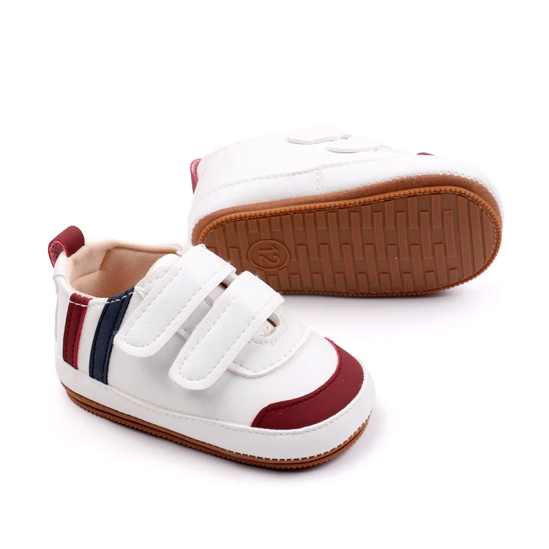 Wholesale Striped Double-Strap Baby Toddler Shoes Casual Fashionable Shoes for Walking manufacture