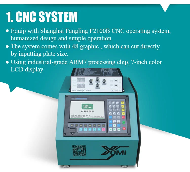 Hot Sales 3m 1530 Single Phase Mini Portable Industrial Metal Plate Cnc Plasma Cutters With THC