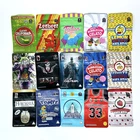 Herbs Pouch Aluminum Foil Fresh Herbs Plastic Pouch Packaging Zipper Top 1oz Weed Package Bags