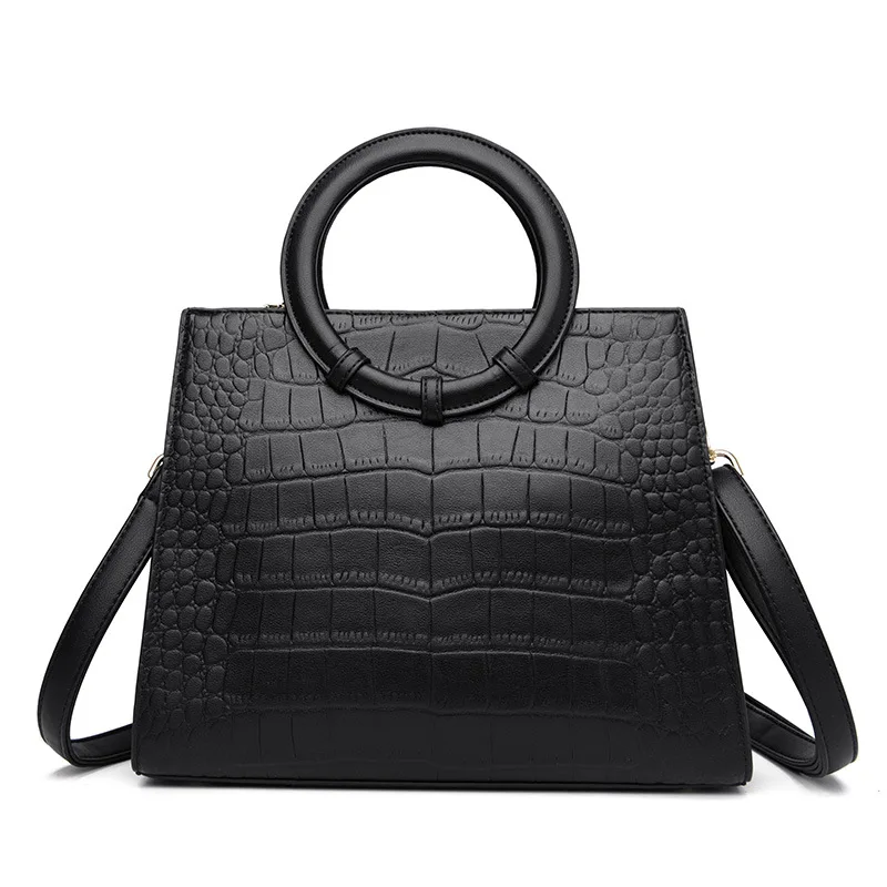 High Quality Alligator Pattern Crossbody Bag for Women Trend Shopping Shoulder Bag New Fashion Solid Color Ladies Handbags