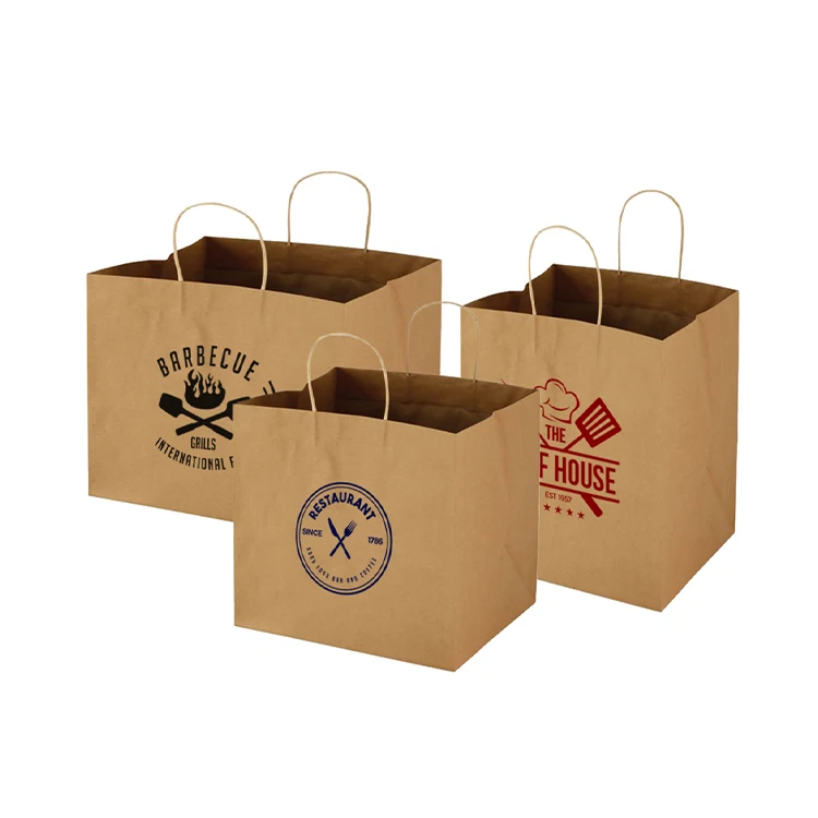 7" x 7" Brown Biodegradable Kraft Paper Bags 17.5cm x 17.5cm Pack of 100 