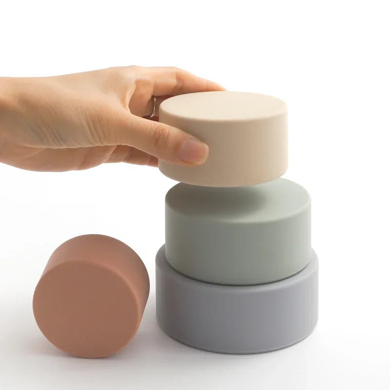 product bpa free silicone stacking cups sorting nesting toys for babies infants educational play set for 6 months-3