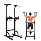 Home Gym Equipment Workout Pull Up Dip Station Adjustable Multi-Function Home Gym Fitness Equipment