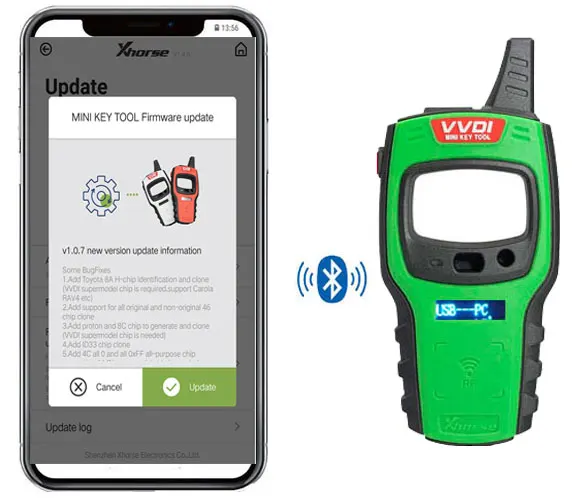 Xhorse VVDI Mini Key Tool Remote Key Programmer No 96bit 48-Clone Function Support IOS and Android Global Version