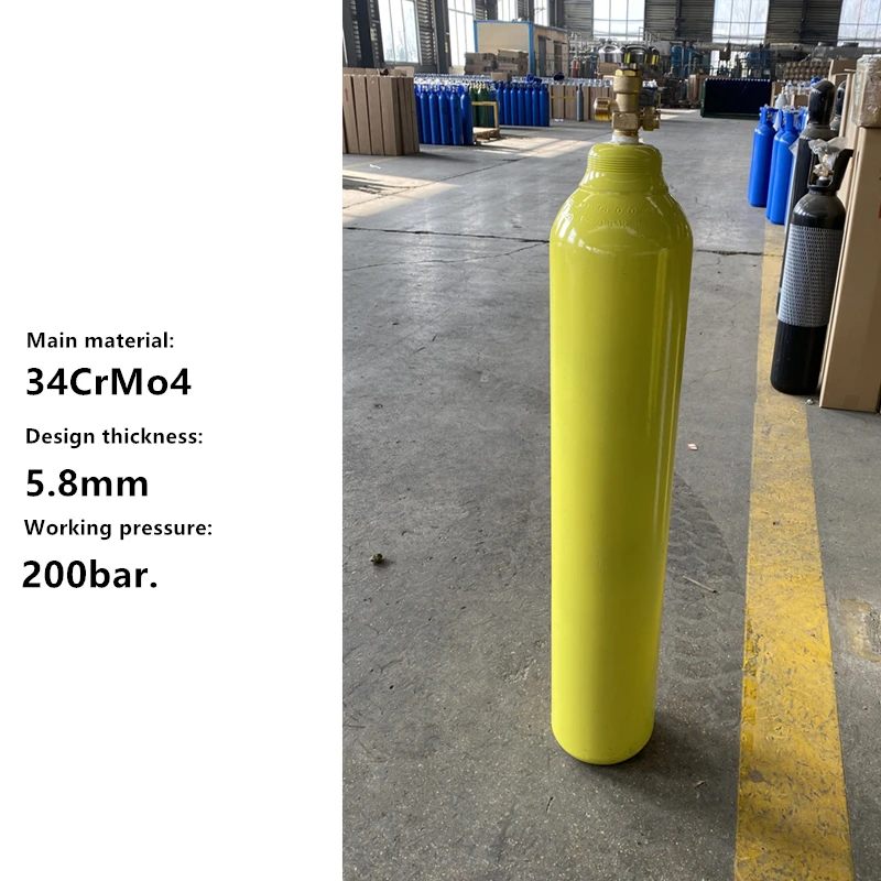 China Supplier 40l 6m3 High Pressure Steel Nitrogen Gas Cylinder Price