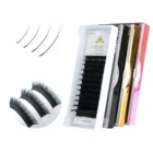 Cross Eyelash Wholesale Price Professional Use Ribbon Cross Section 8-15Mm Ellipse Flat Eyelash Extensions