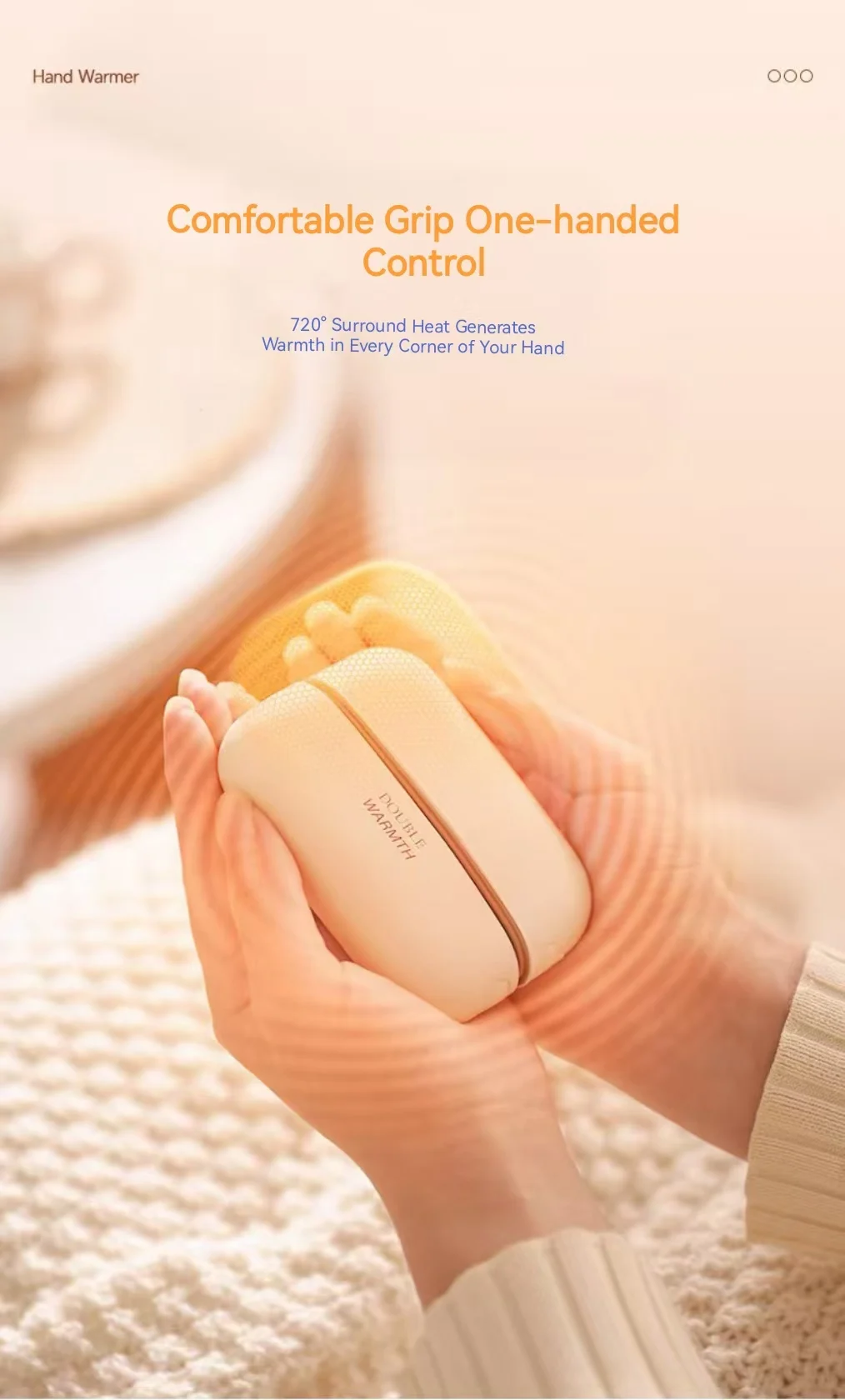 Hand Warmer, Portable, 3600mAh, USB - detail 10