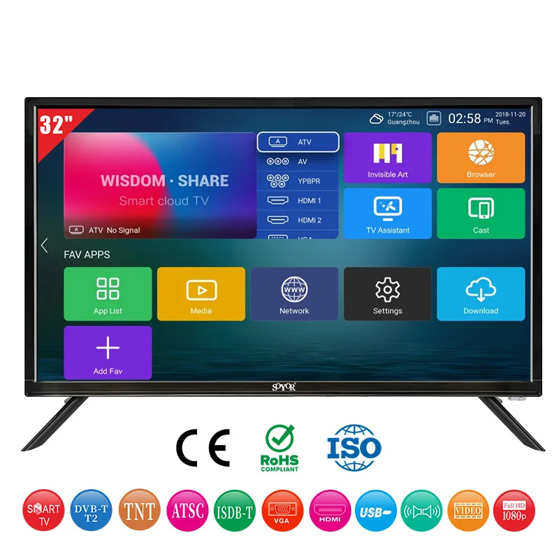 Wholesale Curved Flat Screen Tv Qled Television K Smart Tv