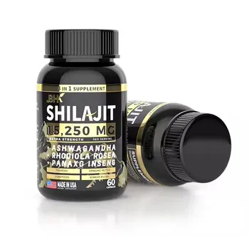 Private Label Healthcare Oem Plus Men Health Herbal Shilajit Root Extract Pure Himalayan Shilajit Capsule gummy