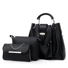 Leather Bags Bag Women Set Hot Sale Custom Logo Large Capacity Pu Leather Tote Bags Women Handbags Sets