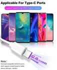 1M 5A Super Fast Charging Data USB3.1 Type C Cable For Huawei Mate 20 P40 P30 P20 Pro Lite USB-C Charger