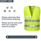 Print Vest Custom Logo Print Polyester Safety Vest High Visibility Workwear Reflective Vest Breathable Safety Vest