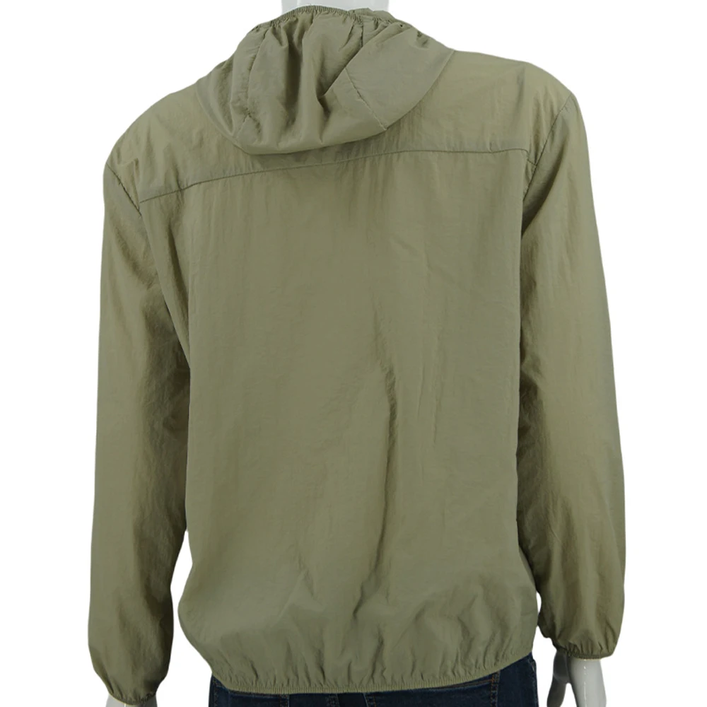 Fashion Quick Dry Men Jogging Fitness Black Training Full Zip Outdoor Loose Sunproof Jacket supplier
