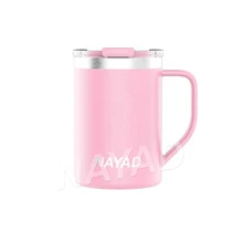 NAYAD Double Wall 304 Stainless Steel 15oz Thermos Coffee Mug For Travel