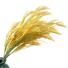 Wheat Hot Sale Wholesale Artificial Flower Plastic Long Branch Wheat For Decoration Flocking