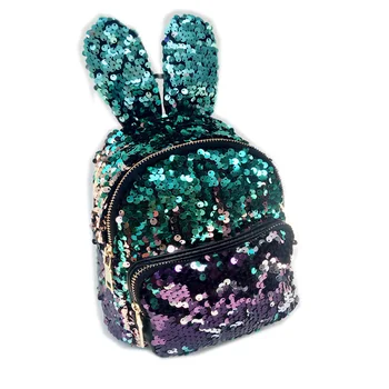 Flip Sequin School Backpack Bookbag for Girls Kids Teen Cute Glitter Sparkly Book Bags Cartoon Accept Customized Logo Bl1-003 BL