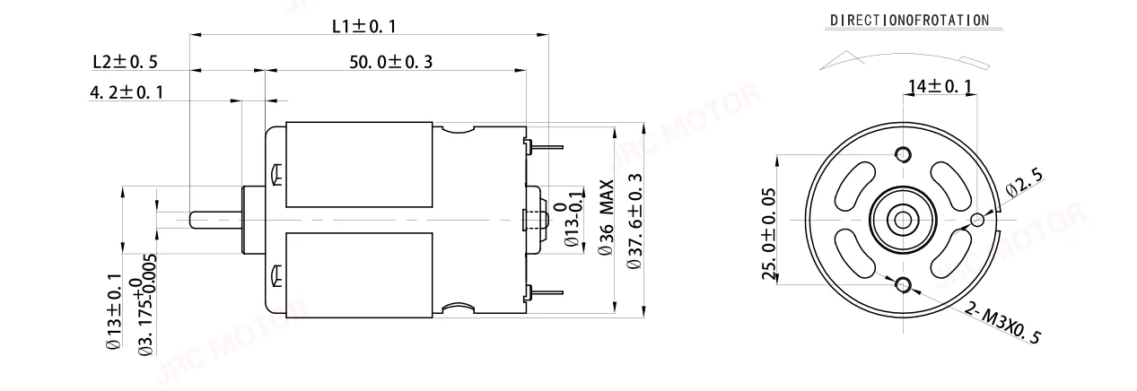 Dc Brushless Motors, 24V, RS545, 2800rpm, 100W - detail 4