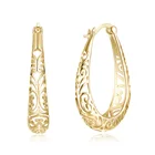 Silver Hoop Earrings Wholesale Women S925 Sterling Silver Hoop Circle Round Hollow Out Earrings