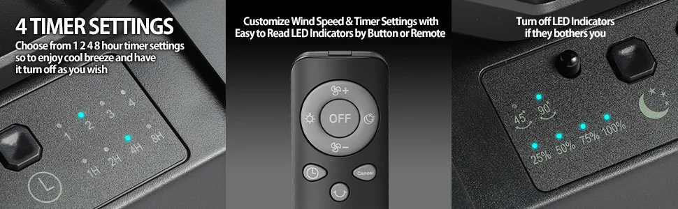 Pedestal Fan, 20000mAh, Portable - detail 6