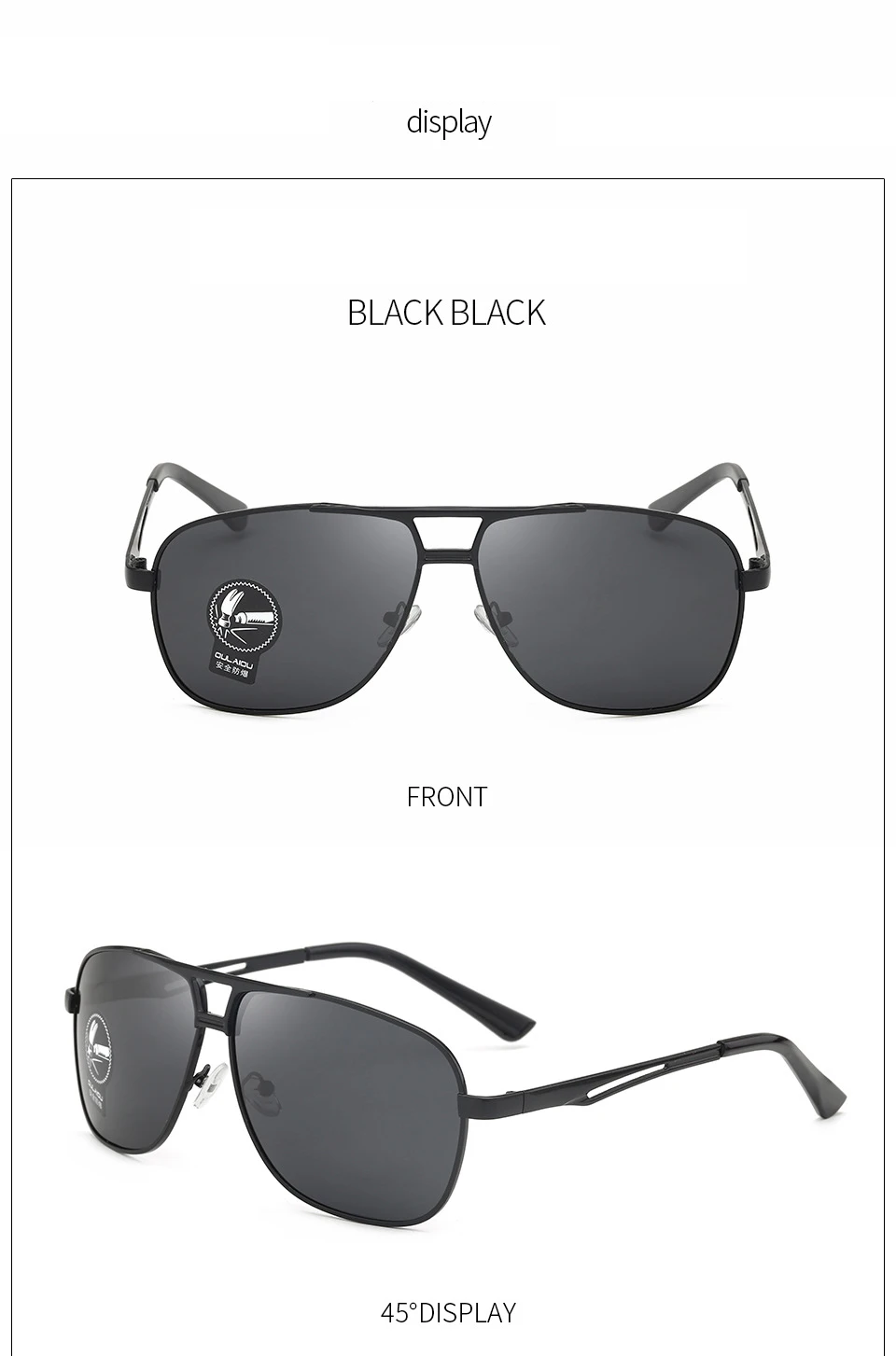 2023 Newest Polarized Metal Cutout Oval Driving Fishing Sunglasses