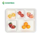 Food Tray Hot Sale Disposable Bagasse Food Tray Biodegradable Sugarcane Tray