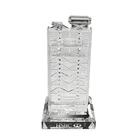 Crystal Building 3D Printing UV Printing Crystal Award Trophy Crystal 3d Laser Cuc Metal Cutting Building JTJ12004