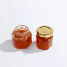 Glass Wholesale 50g 100g 200g 250g 500g 1000g Hexagonal Glass Bottle Bulk Honey Jar Glass Jars Bottles