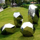 Round Modern Abstract Stainless Steel Round Ring Earth Large Sculptures For Sale