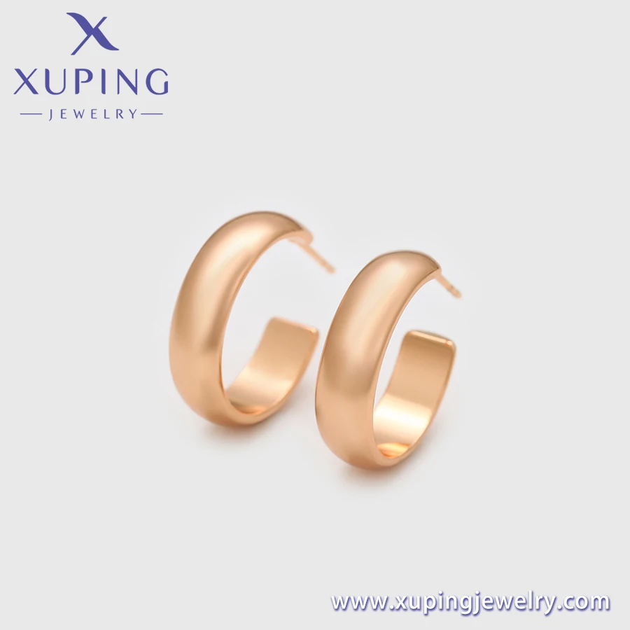 X000773275 xuping jewelry Fashion Retro Simple Round18K Gold Luxury Elegant women stud  earrings
