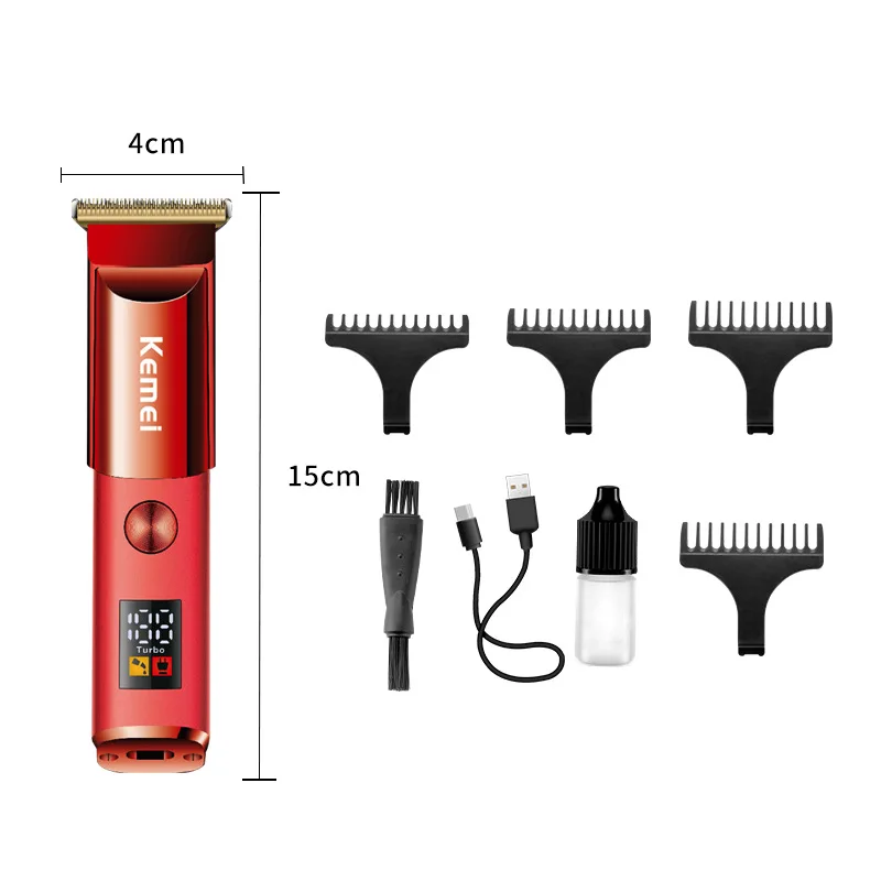 Tondeuse Électrique à Cheveux Kemei -075 Tout-en-un Avec Affichage Numérique LED-4