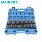 Tools Box 2021 19 Piece 1/2" Ratchet Mechanic And Spanner Combo Tools Kit Impact Socket Box Set