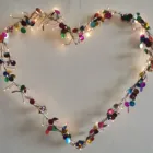 Colors Wedding Hot Sale 4 Colors 108 Love Tablets Shape Ourdoor String Lights For Wedding Decoration