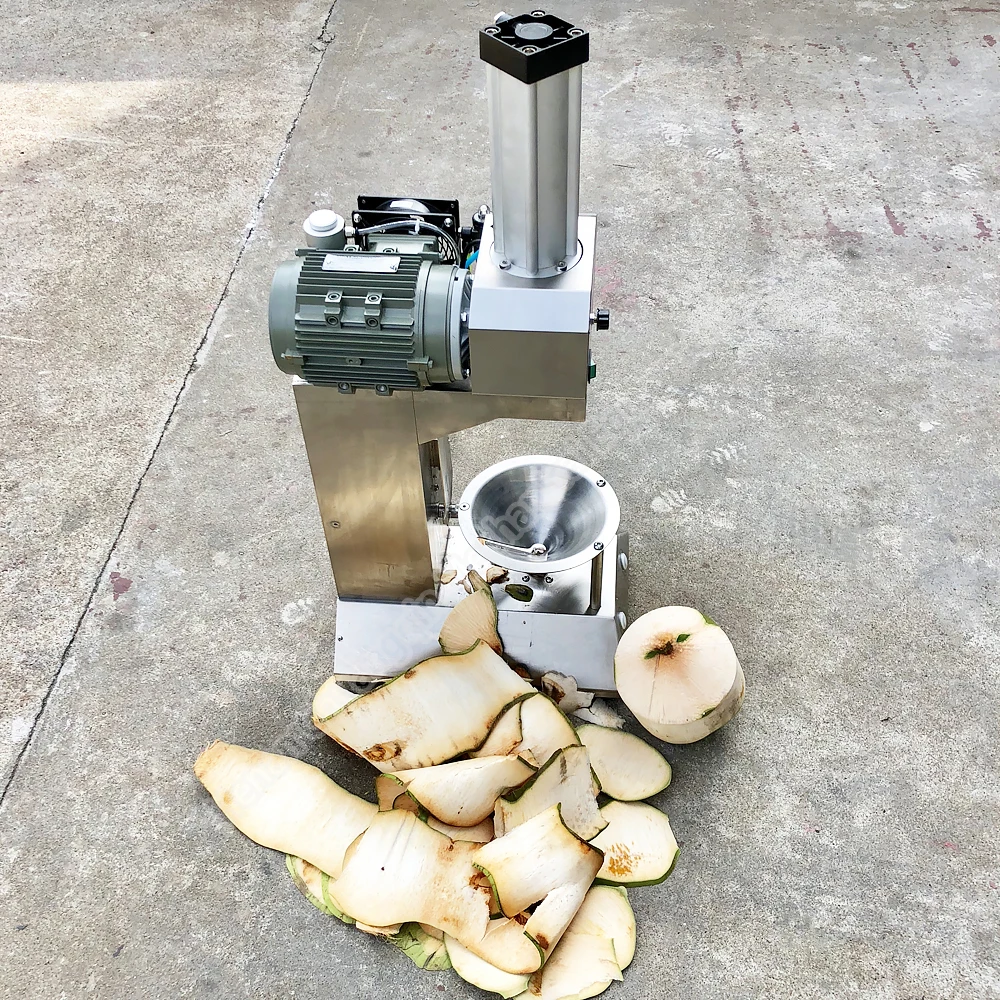 Coconut Husk Skin Peel Trimming Cutting Machine Green Coconut Peel