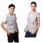Vest Men Wholesale Custom Logo Print Cheap Sleeveless Fisherman Utility Vest Waistcoat Chaleco For Men