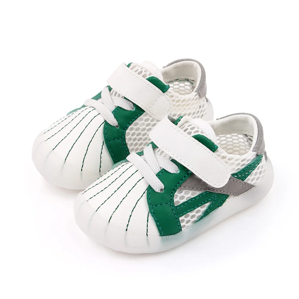 Spring and Autumn New 0-3 Years Old Breathable Mesh Shell Head Soft Soled Baby Walking Shoes supplier