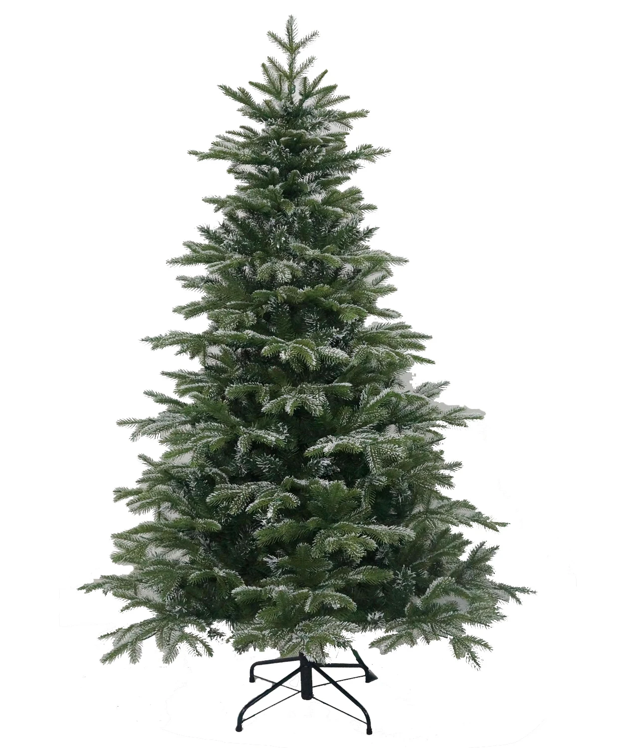 China Wholesale Pine Needle Christmas Tree Nice Natural Green & White Snow for Festival Celebration Decorations details