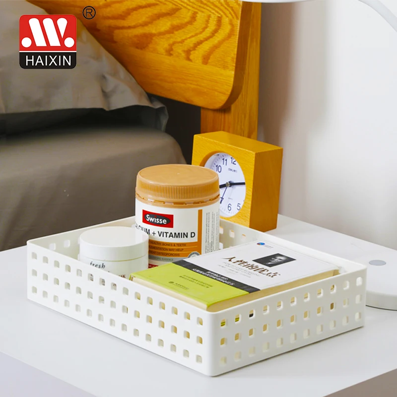 Sleek Modern Style Widely Used Durable Storage Plastic File Boxes For Office Home & Kitchen