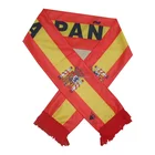 Silk Scarf Sinohigher Flag Promotion Gift Cheap Printed Silk Knitted Polyester Soft Short Velvet Fan Scarf Shawls