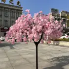 Cherry White Pink Artificial Custom Indoor Little Flower Cherry Blossom Table Tree